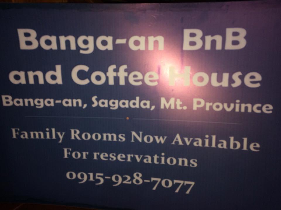 Hotel Banga-An Bnb And Coffee House Sagada Zewnętrze zdjęcie